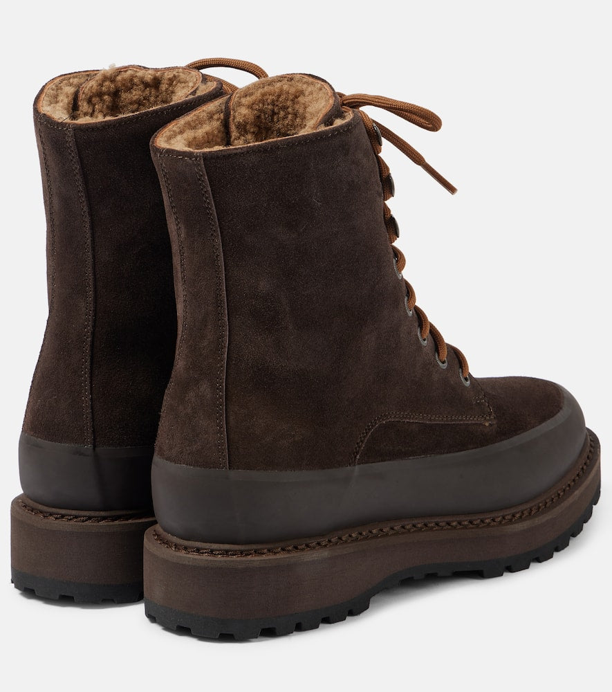 Le Monde B√É¬©ryl Dolomite suede lace-up boots