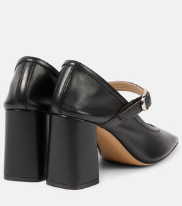 Le Monde B√É¬©ryl Leather Mary Jane pumps
