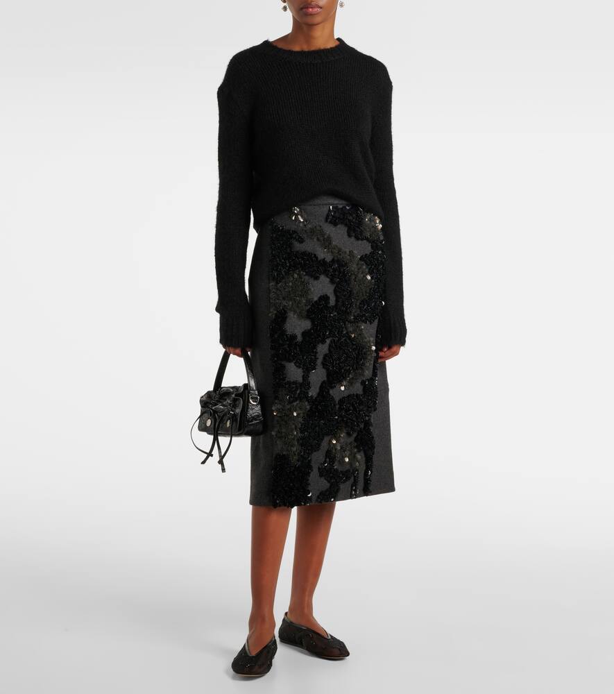 Le Monde B√É¬©ryl Luna embroidered mesh ballet flats