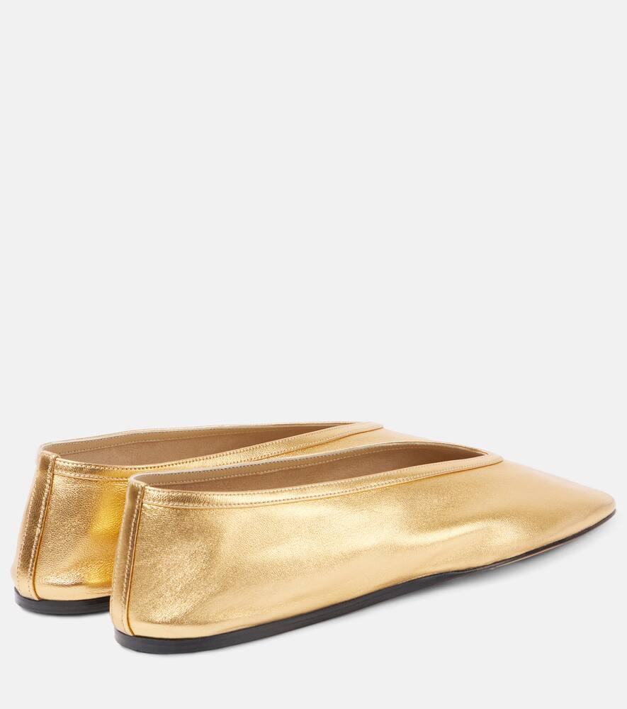 Le Monde B√É¬©ryl Luna metallic leather ballet flats