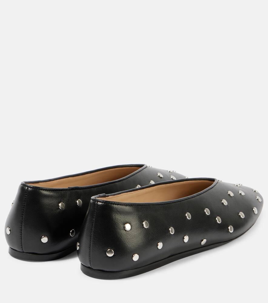 Le Monde B√É¬©ryl Regency studded leather ballet flats