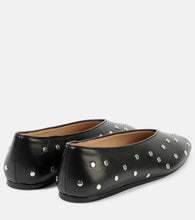 Le Monde B√É¬©ryl Regency studded leather ballet flats