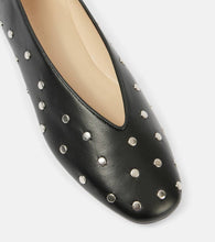 Le Monde B√É¬©ryl Regency studded leather ballet flats
