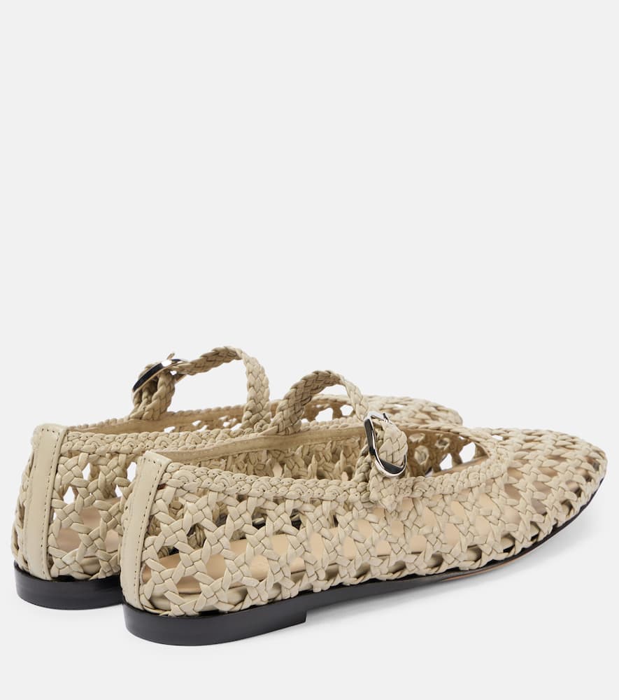 Le Monde Beryl Woven leather ballet flats
