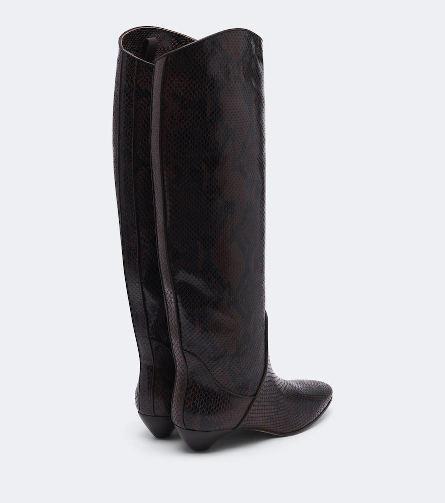 Le Monde Beryl Allegra leather knee-high boots