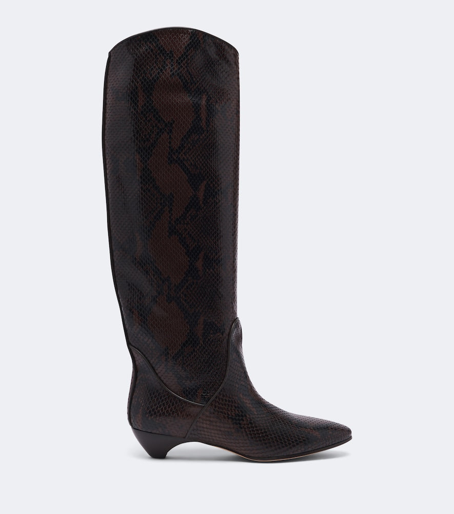 Le Monde Beryl Allegra leather knee-high boots
