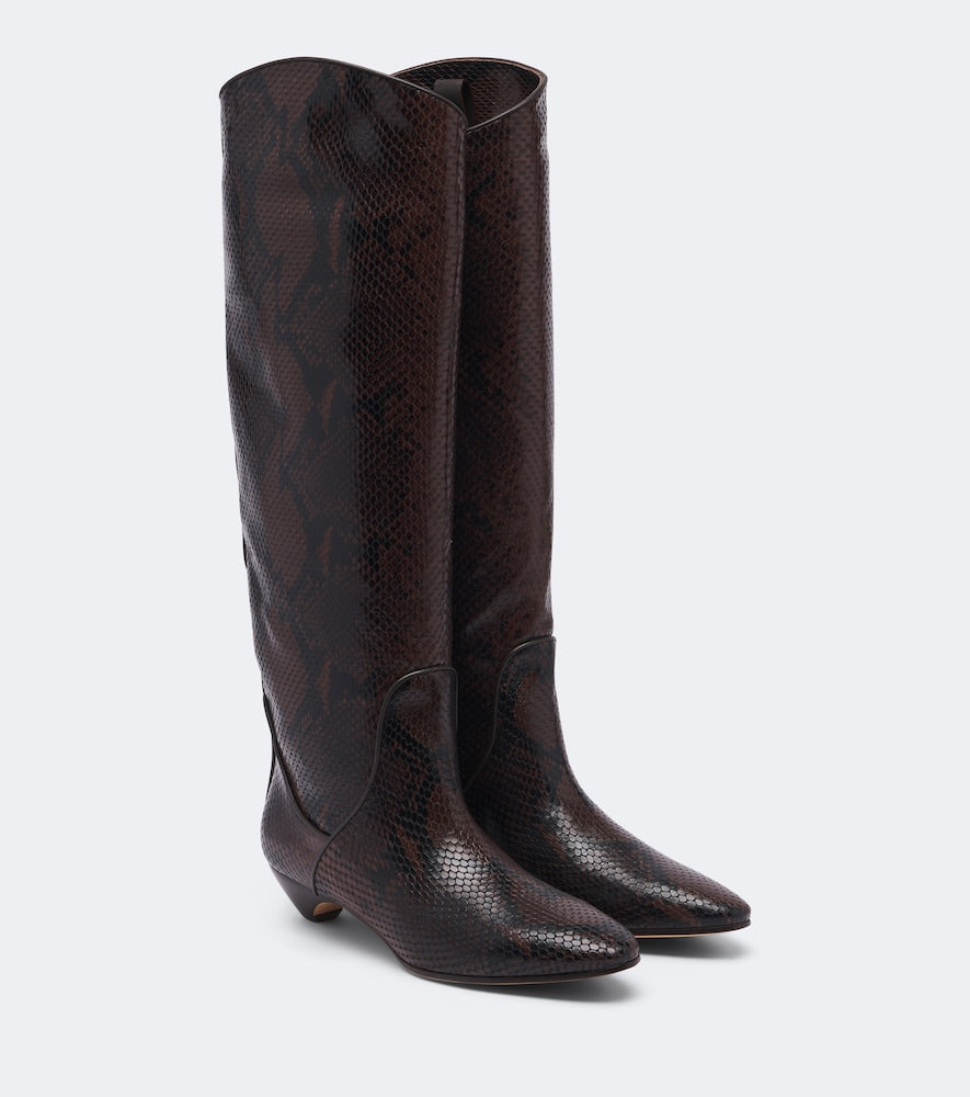 Le Monde Beryl Allegra leather knee-high boots