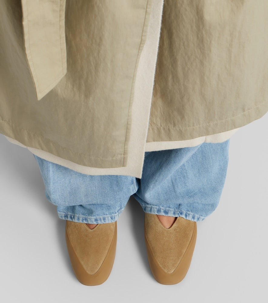 Le Monde Beryl Apres Ski shearling-lined suede ballet flats
