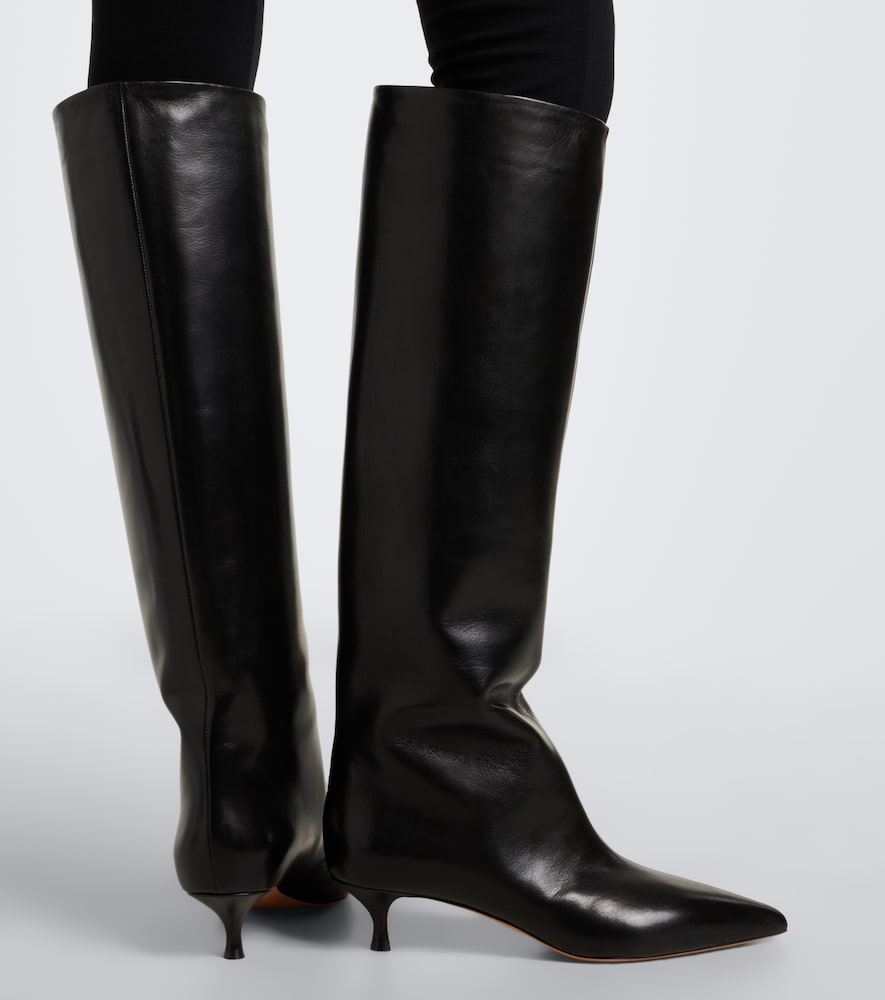Le Monde Beryl Babouche leather knee-high boots