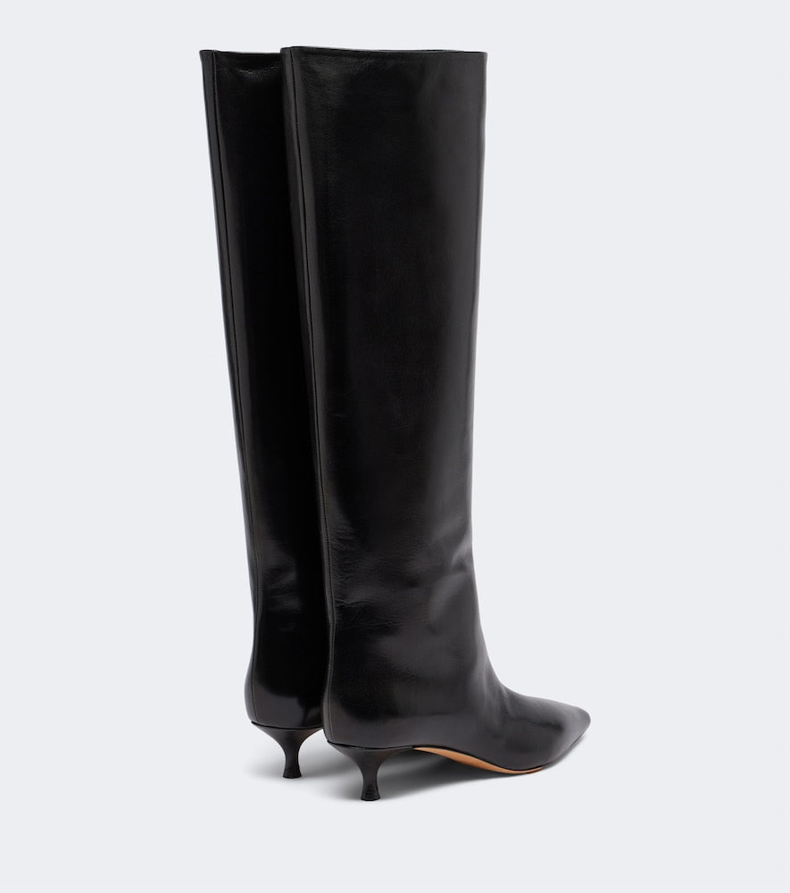 Le Monde Beryl Babouche leather knee-high boots