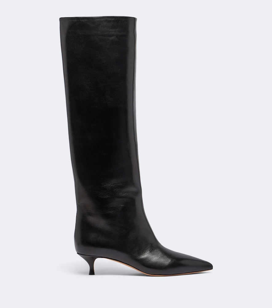 Le Monde Beryl Babouche leather knee-high boots