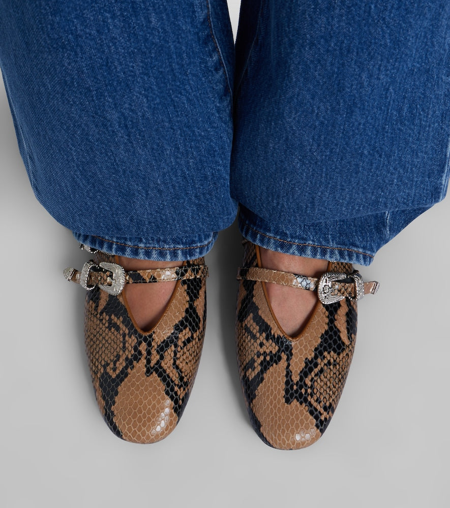 Le Monde Beryl Classic Claudia leather Mary Jane flats