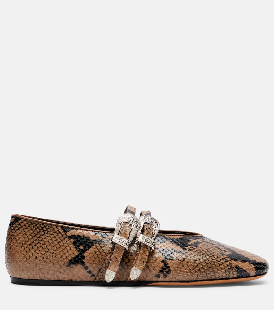 Le Monde Beryl Classic Claudia leather Mary Jane flats