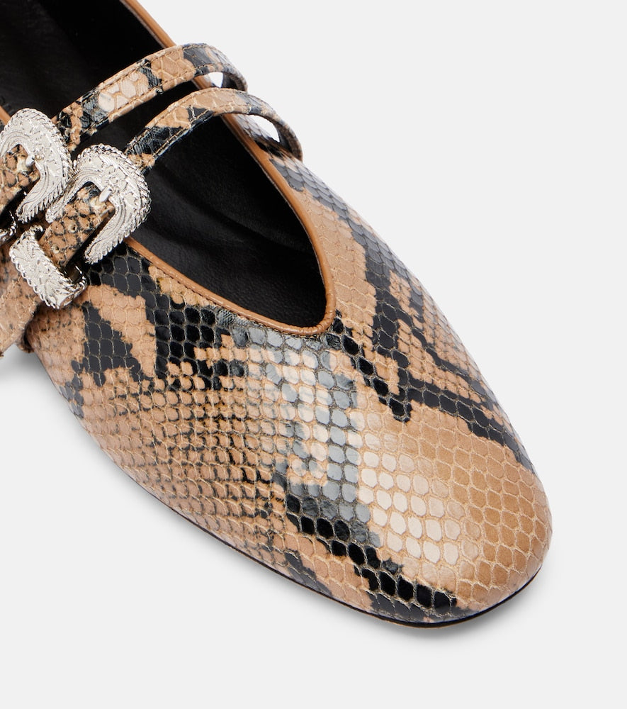 Le Monde Beryl Classic Claudia leather Mary Jane flats
