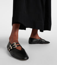Le Monde Beryl Claudia leather ballet flats