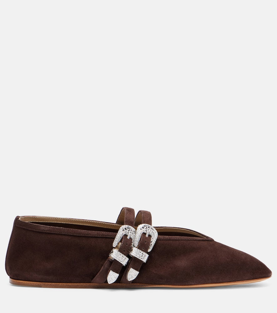 Le Monde Beryl Claudia suede ballet flats