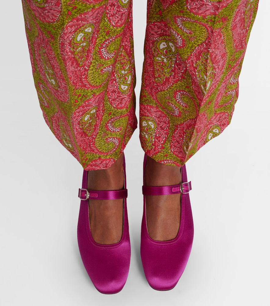 Le Monde Beryl Mary Jane satin ballet flats