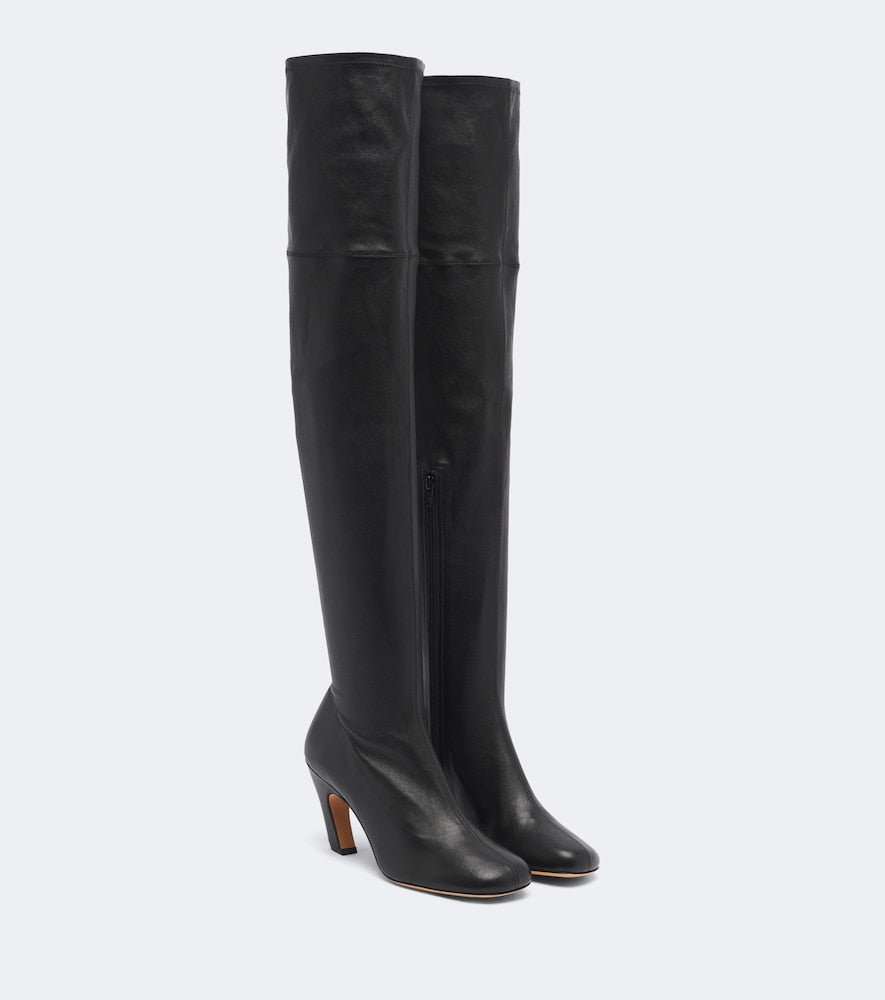 Le Monde Beryl Mica over-the-knee leather boots