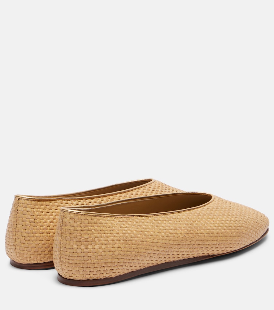 Le Monde Beryl Regency raffia ballet flats