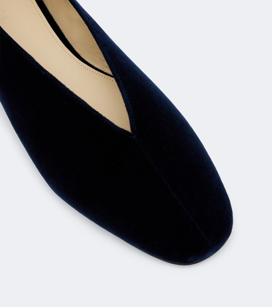Blue Le Monde Beryl Olympia velvet ballet flats - Ballerina Flats