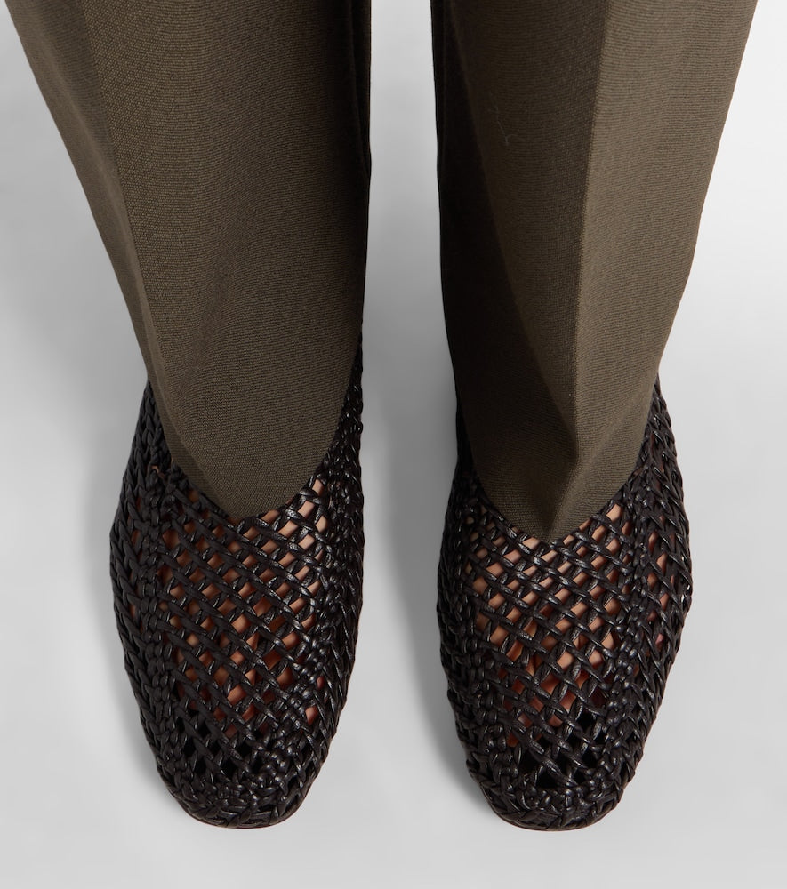 Black Le Monde Beryl Soft woven leather slip-on shoes - Loafers