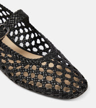 Le Monde Beryl Woven leather Mary Jane flats