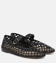Le Monde Beryl Woven leather Mary Jane flats - Le Monde Beryl 编织皮革玛丽珍平底鞋