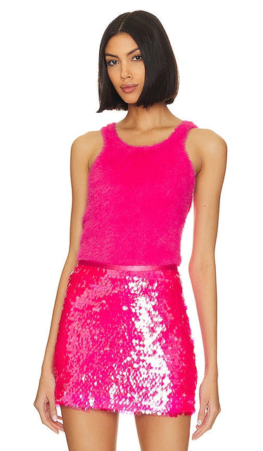 Le Superbe Fuzz Yeah Rib Tank in Fuchsia - Débardeur côtelé Le Superbe Fuzz Yeah en fuchsia - Le Superbe Fuzz Yeah 紫红色罗纹背心 - Le Superbe Fuzz Yeah Rib-Tanktop in Fuchsia - Le Superbe Fuzz Yeah 립 탱크 - Canotta Le Superbe Fuzz Yeah Rib in fucsia