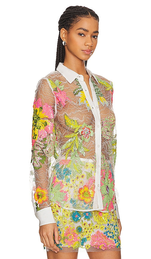 Le Superbe Lace Shirt in White