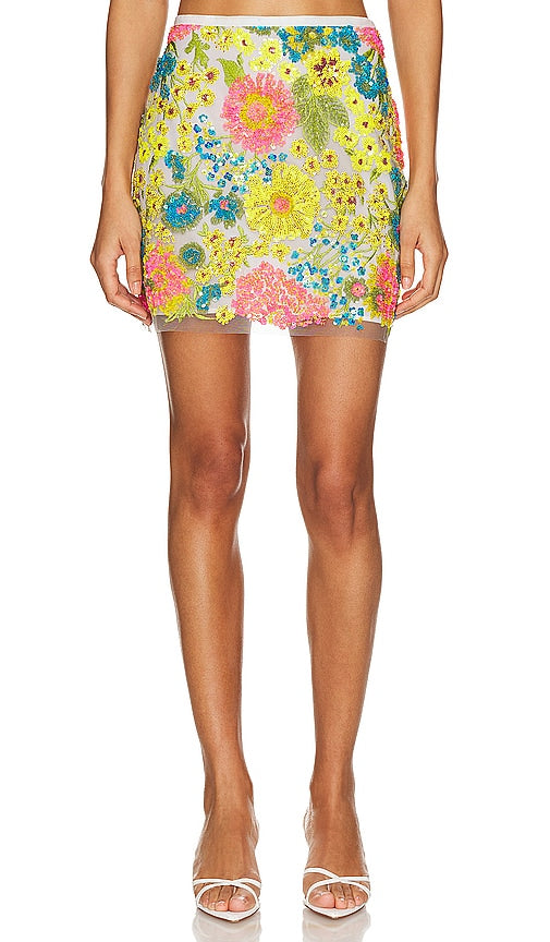 Le Superbe Mini Skirt in Yellow - Mini-jupe Le Superbe en jaune - Le Superbe 黄色迷你裙 - Le Superbe Minirock in Gelb - Le Superbe 미니 스커트 - Minigonna Le Superbe in giallo