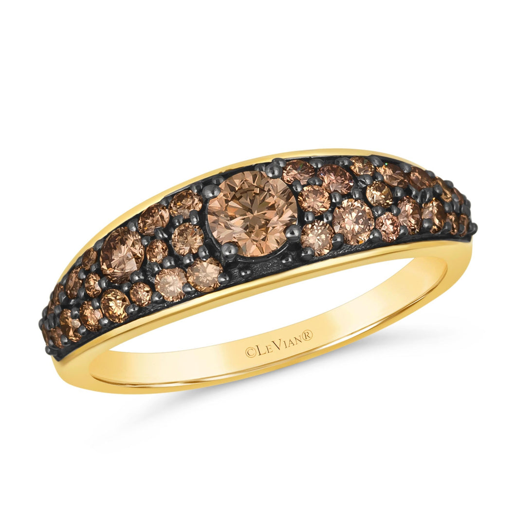 Le Vian(R) 7/8ctw Chocolate Diamonds(R) 14k Honey Gold(tm) Ring | Size 7