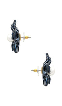 Lele Sadoughi Azalea Button Earrings in Blue