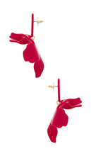 Lele Sadoughi Crystal Lily Earrings in Red