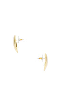 Lele Sadoughi Discus Button Earrings in Metallic Gold