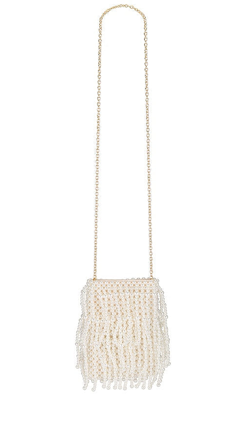 Lele Sadoughi Drippy Beaded Pearl Crossbody in Ivory - Lele Sadoughi Sac à bandoulière Drippy avec perles et perles en ivoire - Lele Sadoughi 象牙色 Drippy 串珠珍珠斜挎包 - Lele Sadoughi Drippy Beaded Pearl Umhängetasche in Elfenbein - Lele Sadoughi 아이보리 드리피 비즈 펄 크로스바디 - Borsa a tracolla Lele Sadoughi Drippy Pearl con perline in avorio