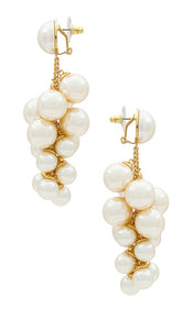 Lele Sadoughi Grape Earrings in Ivory