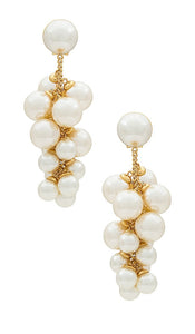 Lele Sadoughi Grape Earrings in Ivory