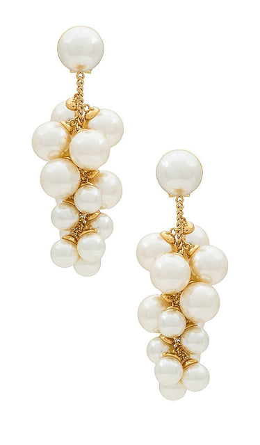 Lele Sadoughi Grape Earrings in Ivory