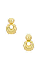 Lele Sadoughi Medallion Drop Earrings in Metallic Gold