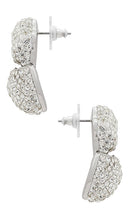 Lele Sadoughi Star Flower Hinge Earrings in Metallic Silver