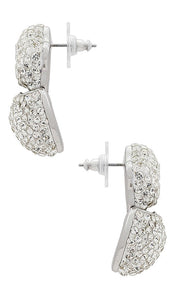 Lele Sadoughi Star Flower Hinge Earrings in Metallic Silver