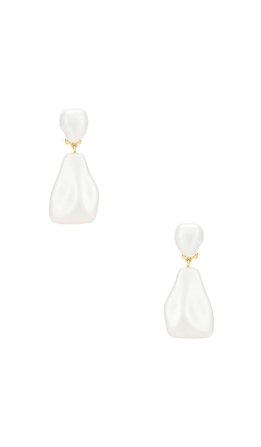 Lele Sadoughi Wilma Pearl Drop Earrings in Ivory