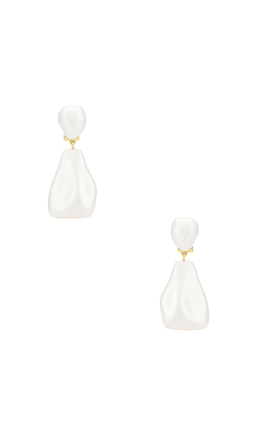 Lele Sadoughi Wilma Pearl Drop Earrings in Ivory