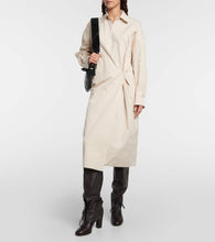 Lemaire Asymmetric cotton and silk shirt dress