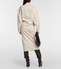 Lemaire Asymmetric cotton and silk shirt dress
