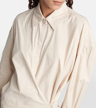 Lemaire Asymmetric cotton and silk shirt dress