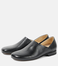 Lemaire Convertible leather slip-on shoes