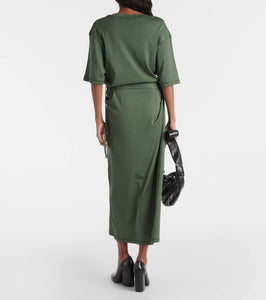 Lemaire Cotton jersey midi dress