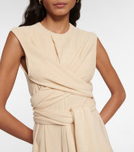 Lemaire Cotton knit wrap midi dress