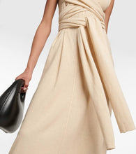 Lemaire Cotton knit wrap midi dress